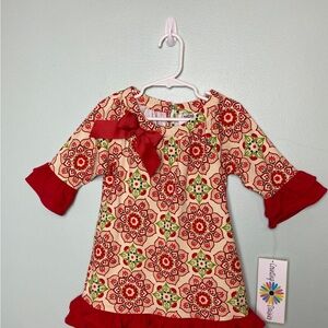 NWT Counting Daisies Floral Holiday Dress. Size 3T